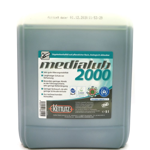 5 Liter KETTLITZ Medialub 2000 BIO Sgekettenhaftl