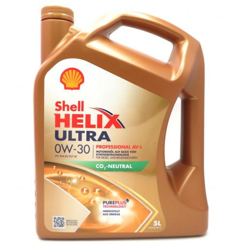 5 Liter Shell Helix Ultra Professional AV-L 0W-30