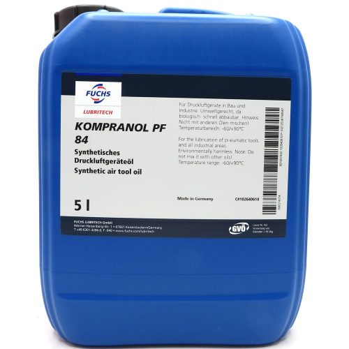 5 Liter Fuchs Kompranol PF 84 (BLAU) Druckluftgertel