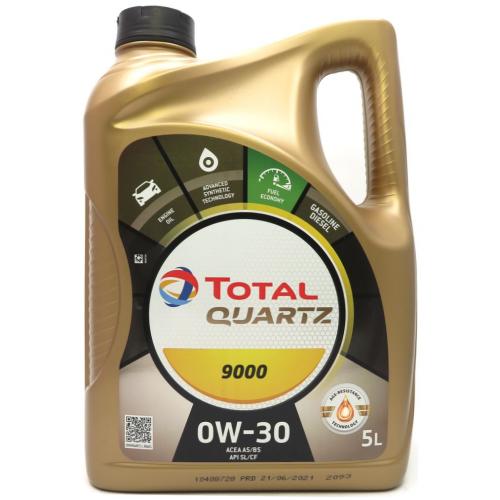 5 Liter TOTAL Quartz 9000 0W-30